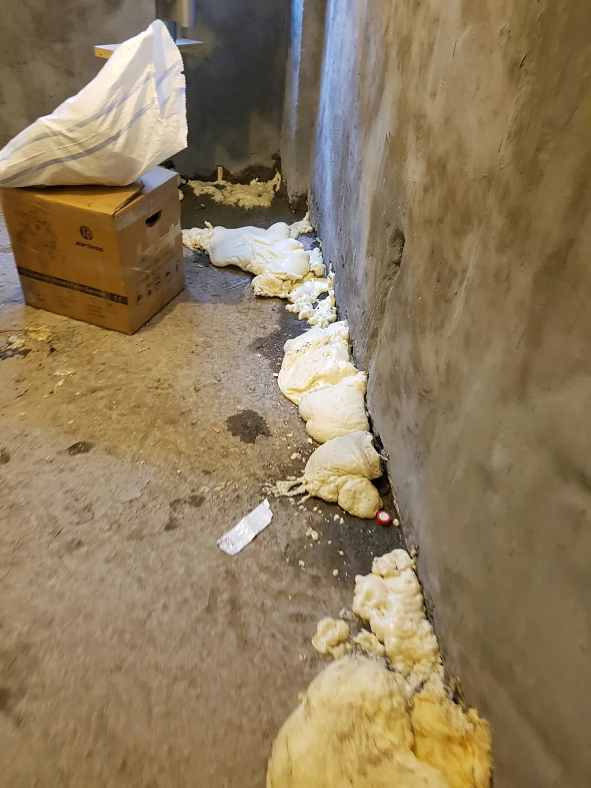 Bodrum kat negatif su yalıtımı uygulama sonrası genel görünüm