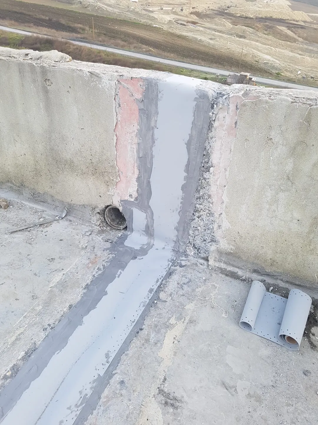 Dilatasyon derz su yalıtımı profil detayı