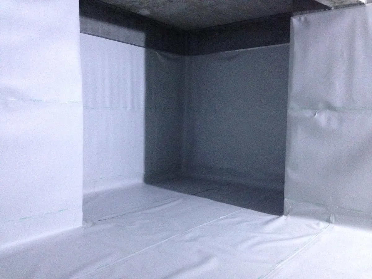 Kristalize su yalıtım malzemesi uygulama aşaması